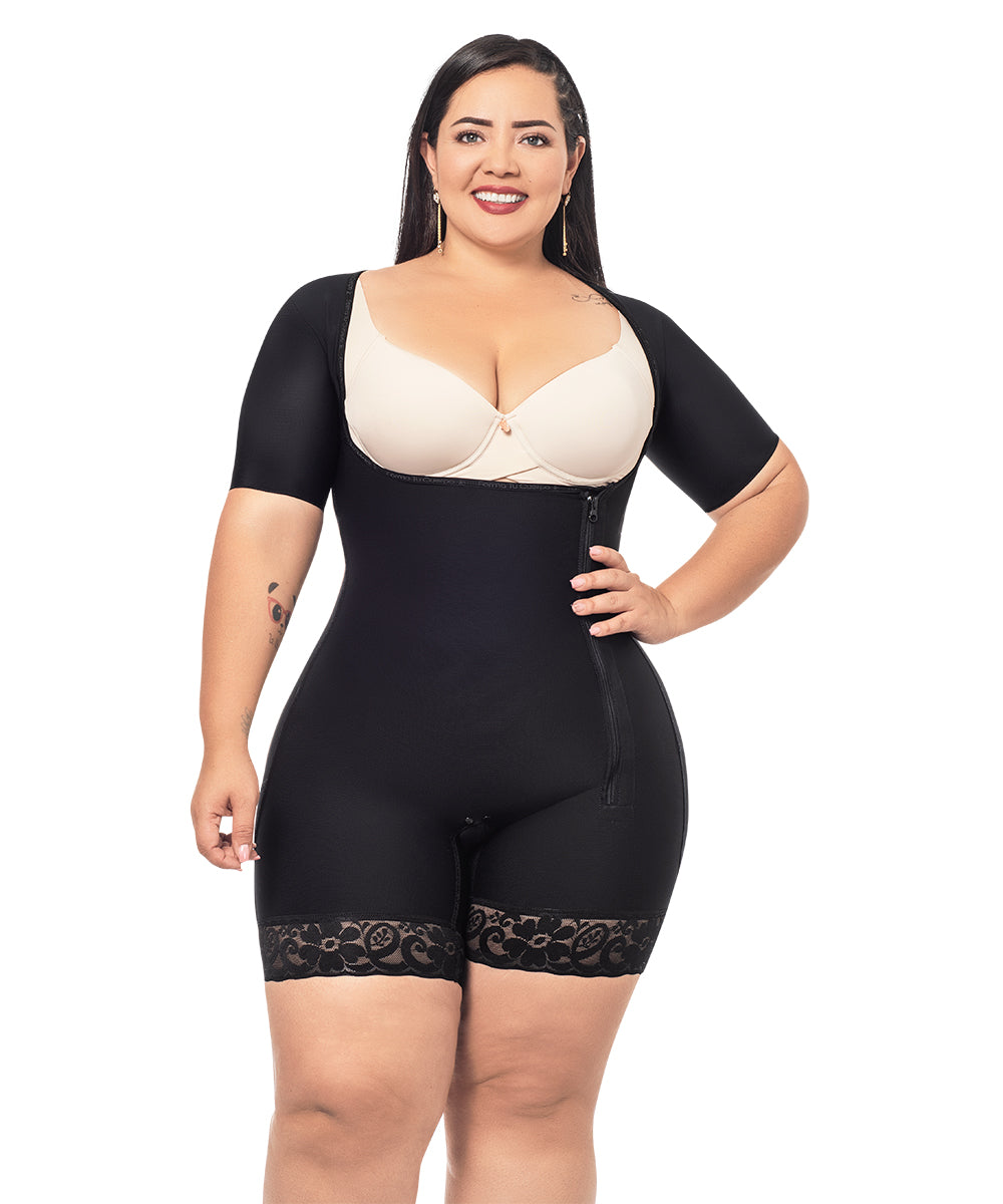 Post Op Shapewear With Sleeves and Bra Bodysuit - V.V. Spa