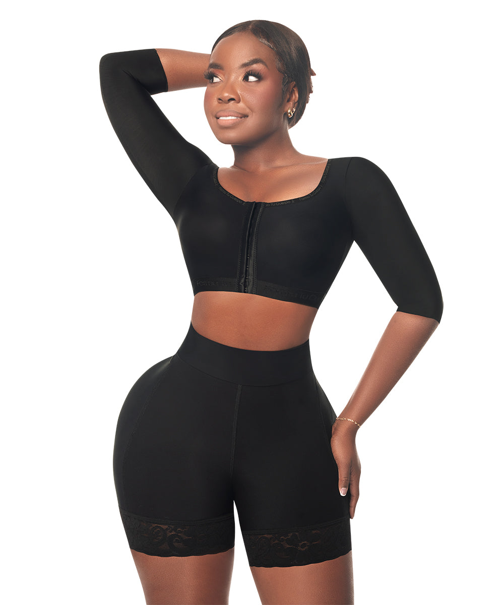 Bra With Sleeves • Black ( Ref. C-080 )