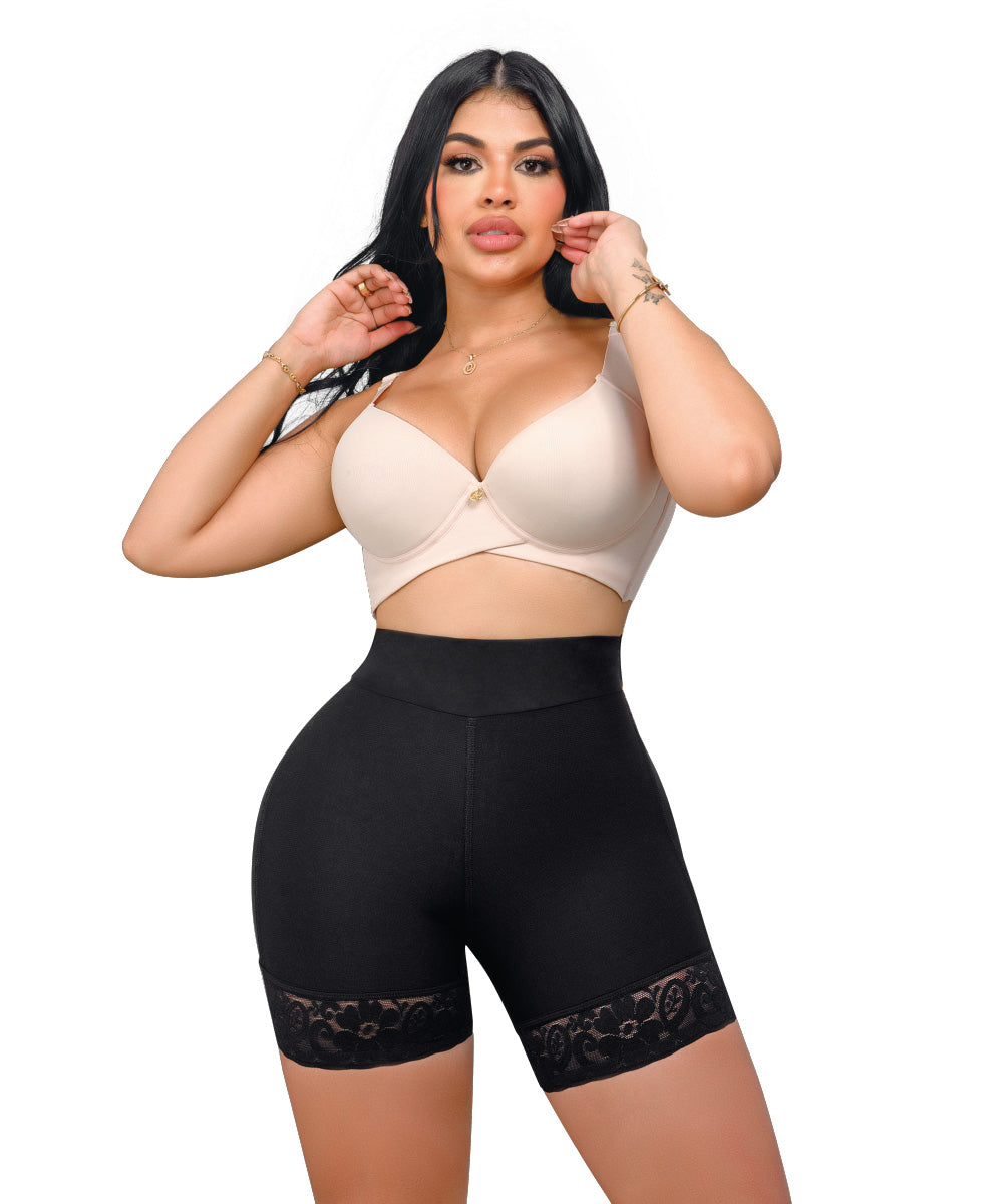 Seamless Shorts Booty-Lifting • Black (Ref. C-145)