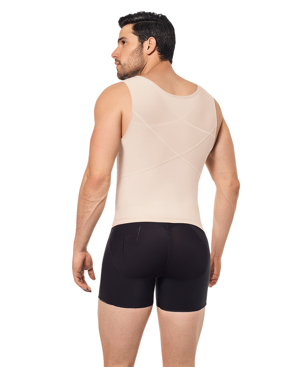 Seamless • Posture Corrector • Compression Vest For Men • Beige • Black ( Ref. H-004 / H-011 )
