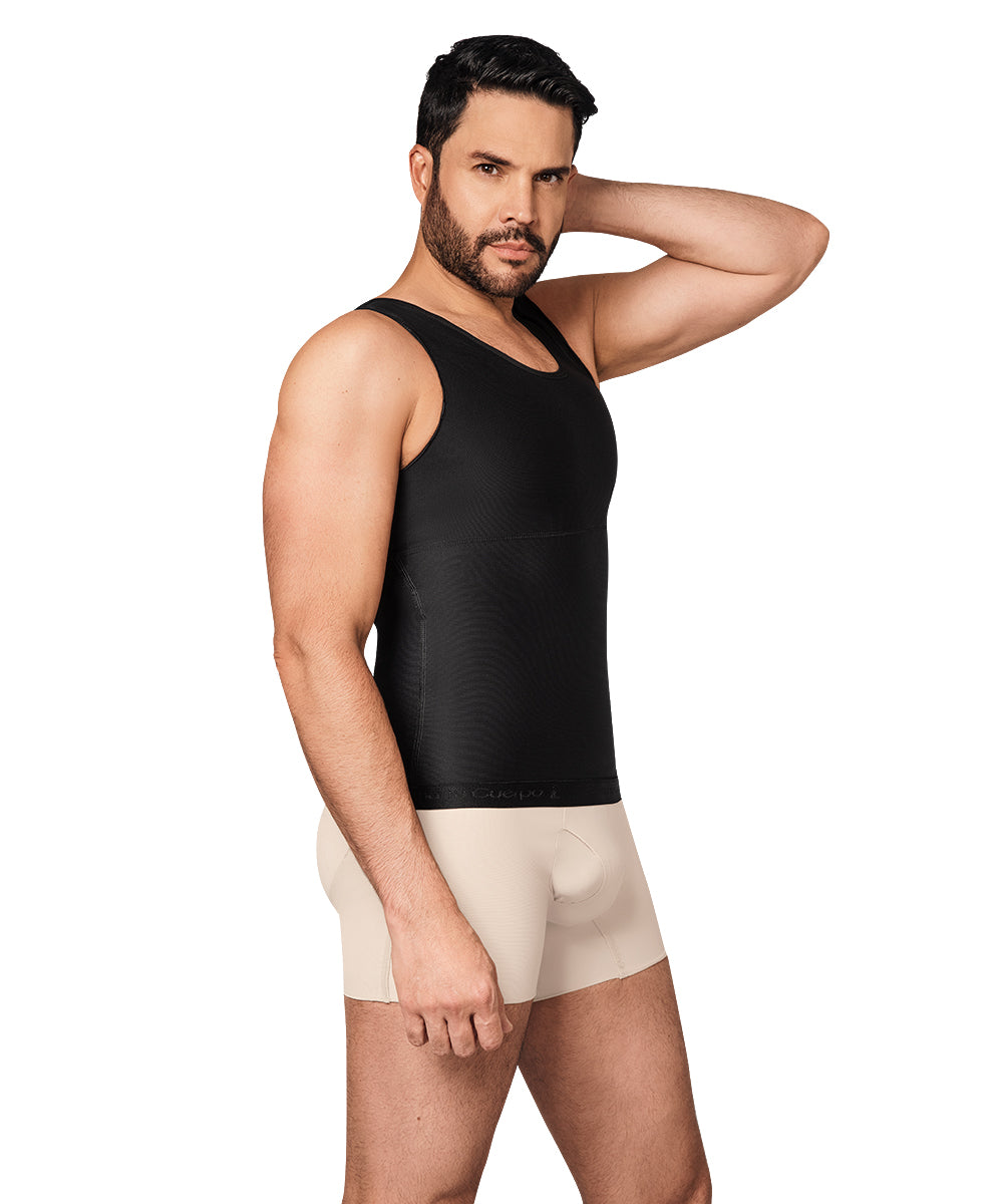 Seamless • Posture Corrector • Compression Vest For Men • Beige • Black ( Ref. H-004 / H-011 )
