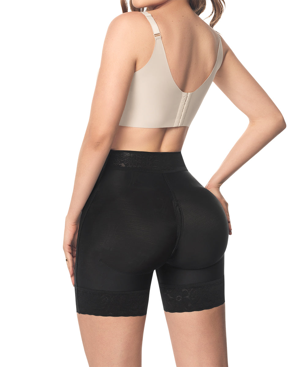Luxury Queen Seamless Shorts • Beige • Black ( Ref. LUXI-042 / LUXI-045 )
