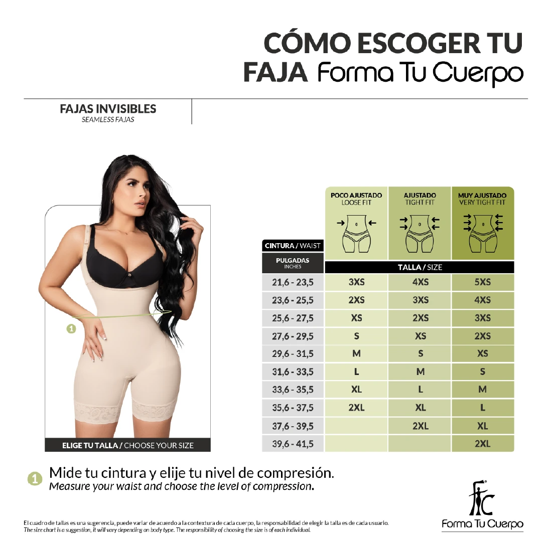 Strapless Thong Bodysuit • Wide Straps • Central Zipper • Beige • Black ( Ref. LUX-013 / LUX-213 )