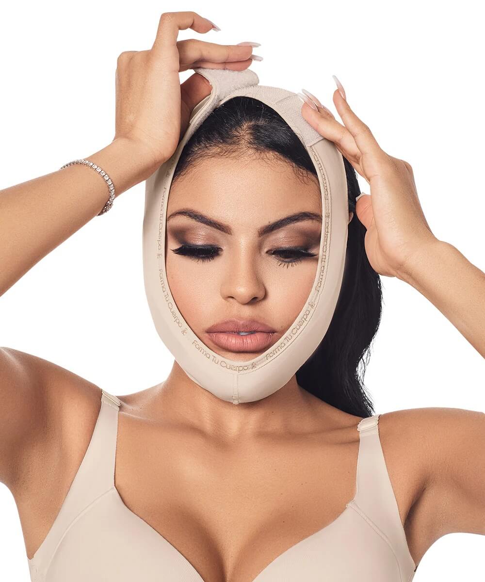 Chin Strap Support Band (with foam) • Beige  ( Ref. C-050 )