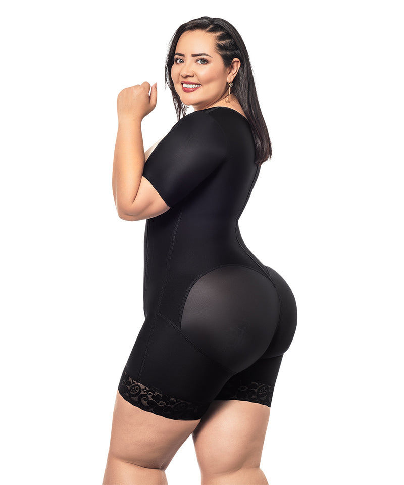 Forma tu cuerpo, Fajas Colombianas, Booty shaper short high waist,  Shapewear. (Ref. O.071)