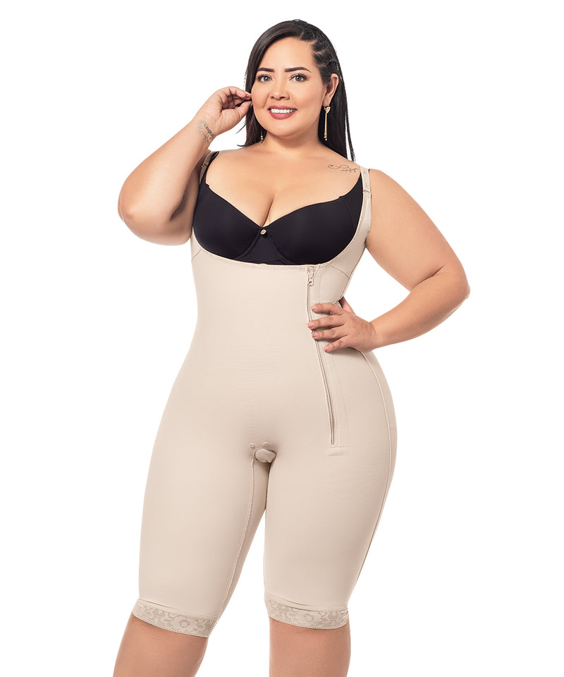 Girdle Shapewear Bodysuit-Faja Colombiana Fresh and Light Fajas Colombianas  Reductoras Body Suit for women Seamless Silicone Band Liposuccion Mejoria  Strapless Buttocks Lift High-Waisted Boxer 