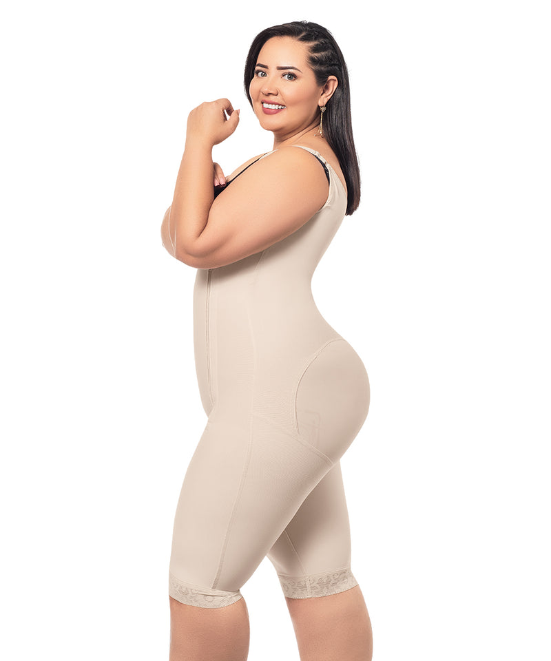 Faja Colombiana Knee Bodysuit, girdle & butt lifter for smooth curves ( Ref. O-020 )