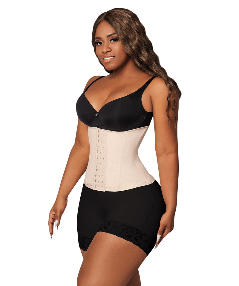 Premium Colombian Shapewear Body Shaper Slimming for women Corset 3-hook  position Waist Cincher natural latex fully lined with a strong but soft  fabric 