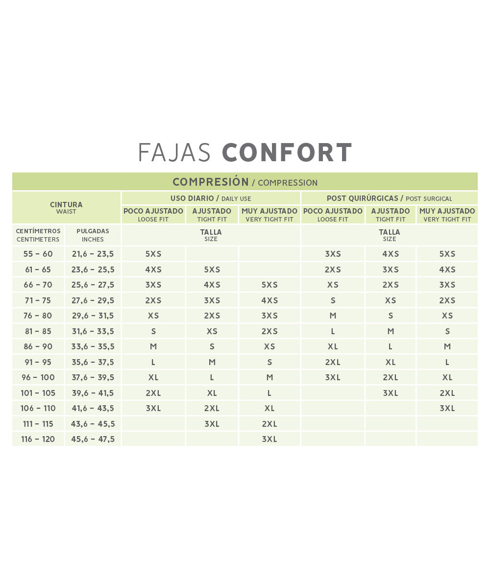 Medium Compression Faja with Snaps Black ( Ref. C-002 )